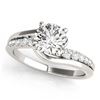 Image 1 : 0.81 ctw VS/SI Diamond Bypass Ring 14K White Gold - REF-82M9F - SKU:25595