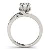 Image 2 : 0.81 ctw VS/SI Diamond Bypass Ring 14K White Gold - REF-82M9F - SKU:25595