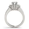 Image 2 : 1.35 ctw VS/SI Diamond Solitaire Halo Ring 14K White Gold - REF-110X2R - SKU:24776