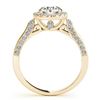 Image 2 : 2.15 ctw VS/SI Diamond Solitaire Halo Ring 14K Yellow Gold - REF-508A8V - SKU:24236