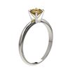 Image 3 : 0.75 ctw Intense Yellow Diamond Ring 10K White Gold - REF-97F5N - SKU:32882