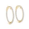 Image 2 : 2.75 ctw Diamond VS/SI 37 mm Hoop Earrings 14K Yellow Gold - REF-243Y8X - SKU:29052