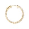 Image 3 : 2.75 ctw Diamond VS/SI 37 mm Hoop Earrings 14K Yellow Gold - REF-243Y8X - SKU:29052
