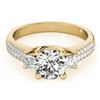 Image 1 : 1.25 ctw VS/SI Diamond 3 Stone Ring 14K Yellow Gold - REF-152W3H - SKU:25870
