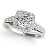Image 2 : 1.75 ctw VS/SI Diamond Solitaire Halo Ring 14K White Gold - REF-298R9K - SKU:24791