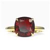 Image 1 : 6 ctw Cushion Cut Garnet Ring 18K Yellow Gold - REF-39V3Y - SKU:22184