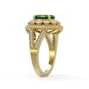 Image 3 : 4.55 ctw Emerald & Diamond Ring 14K Yellow Gold - REF-148V2Y - SKU:43576