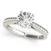 Image 1 : 0.70 ctw VS/SI Diamond Solitaire Ring 14K White Gold - REF-76F2N - SKU:25472