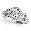 Image 2 : 1.33 ctw VS/SI Diamond Halo Ring 14K White Gold - REF-268X4R - SKU:24432