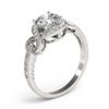 Image 3 : 1.33 ctw VS/SI Diamond Halo Ring 14K White Gold - REF-268X4R - SKU:24432