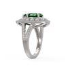 Image 3 : 5.12 ctw Emerald & Diamond Ring 14K White Gold - REF-156X5R - SKU:43118