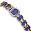 Image 2 : 19.07 ctw Sapphire & Diamond Bracelet 14K Yellow Gold - REF-189Y8X - SKU:45715