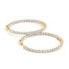 Image 1 : 4.5 ctw Diamond VS/SI 40 mm Hoop Earrings 14K Yellow Gold - REF-280F8N - SKU:28986