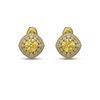 Image 1 : 3.89 ctw Canary Citrine & Diamond Earrings 14K Yellow Gold - REF-108X5R - SKU:44137