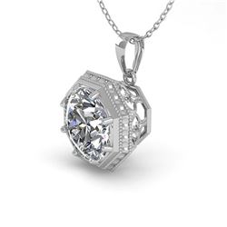 0.50 ctw VS/SI Diamond Necklace 14K White Gold - REF-86K2W - SKU:29790