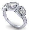 Image 2 : 2.25 ctw VS/SI Diamond 3 Stone Ring 18K White Gold - REF-260R5K - SKU:32696
