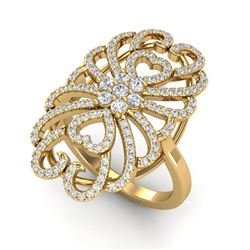 2.25 ctw VS/SI Diamond Ring 18K Yellow Gold - REF-191Y3X - SKU:20888