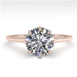 1.51 ctw VS/SI Diamond Ring 14K Rose Gold - REF-517Y6X - SKU:35570