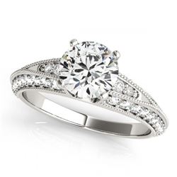 1.08 ctw VS/SI Diamond Ring 14K White Gold - REF-90F8N - SKU:25103