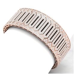 23 ctw VS/SI Diamond 8 Inch Bracelet 18K Rose Gold - REF-1410X2R - SKU:40056