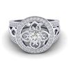 Image 1 : 1ctw VS/SI Diamond Ring 18K White Gold - REF-142N9A - SKU:20850
