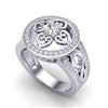 Image 2 : 1ctw VS/SI Diamond Ring 18K White Gold - REF-142N9A - SKU:20850