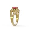 Image 3 : 2.69 ctw Ruby & Diamond Ring 14K Yellow Gold - REF-103W3H - SKU:44029