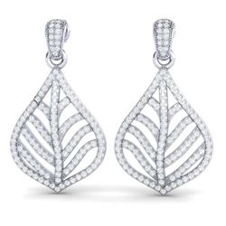 2.50 ctw VS/SI Diamond Earrings 18K White Gold - REF-236R4K - SKU:21151