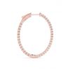Image 3 : 2.25 ctw Diamond VS/SI 37 mm Hoop Earrings 14K Rose Gold - REF-163K3W - SKU:29183