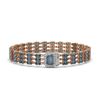Image 1 : 26.02 ctw London Topaz & Diamond Bracelet 14K Rose Gold - REF-254N2A - SKU:45972
