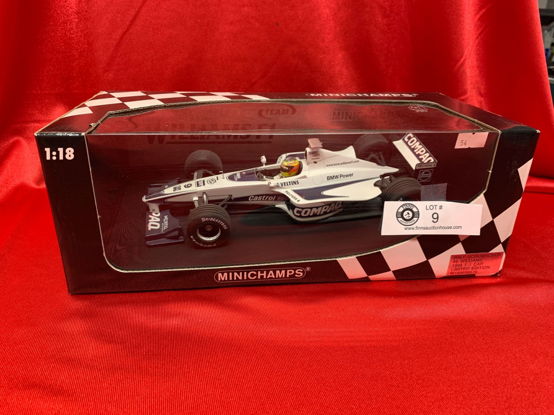 Mini Clip Formula Racing 1/18 th Scale Mini Champs Race Car. Die Cast Formula 1 in Original Box