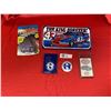 Image 1 : Richard Petty Lot. Commemorative License Plate, Note Pad. STP Stickers, and a Pit Row Racing Car in 