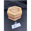 Image 1 : A Nice Woven Basket With Lid. 6" w x 3" H