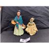 Image 1 : 2 Vintage Porcelain Fine China Dolls. Deveon Moore Made in Canada and a Royal Doulton Orange Lady. B