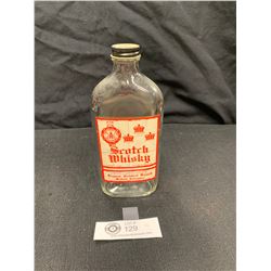 12 Ounce Liquor Control Board of British Columbia Scotch Whiskey Bottle With Cap