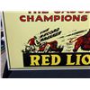 Image 2 : Gilmore The Gasoline Champions Usse Red Lion Sign. 32" w x 22" Tall. Reproduction Sign