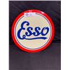 Image 1 : A Nice Round 11"  Diameter Reproduction Esso Tin Sign