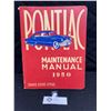 Image 1 : Pontiac Maintainance Manual in Very Good Shape. Great Graphics