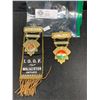 Image 1 : Walkerton Lodge Number 94 Vintage Ribbon and Court Hermes Number 9292 Pin