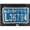 Image 2 : BC Commercial License Plate in Nice Shape