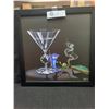 Image 1 : A Nice Goddard Nicely Framed Print. " 8 Ball Martini"  13.5" w x `13.5" H