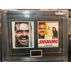 1980   The Shining  Jack Nicholson as Jack Torrance. Nicely Framed Autographed Picture. With Hologra