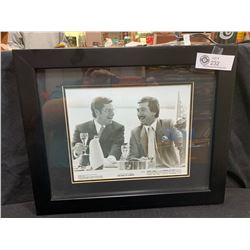 Nicely Framed Picture Of the King of Comedy. Jerry Lewis and Robert De Niro. Nicely Framed. 16" w x 