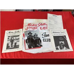 Johnny Lee Fan Club Newsletter Plus A Johnny Lee Fan Club Plastic Bag Country Singer. 1982