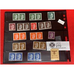 WWII German Nazi Hitler Stamps