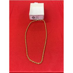 A Nice Quality Heavy Gold Plated Necklace 22   L