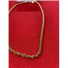 Image 2 : A Nice Quality Heavy Gold Plated Necklace 22 " L