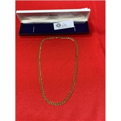 A Nice Quality Heavy Gold Plated Necklace 22 " L