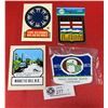 Image 1 : 4 Vintage Car Stickers. Souvenir Decals PEI, Alberta, New Brunswick Etc