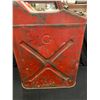 Image 3 : Military Style Gas Tank / Jerry Can 19" H x 13" W x 6" Thick. Red